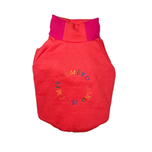 Rainbow embroidery warm sweatshirt(レインボー刺繍あったか裏起毛スエット)