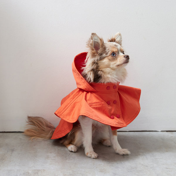 画像をギャラリービューアに読み込む, Water proof cape coat(撥水コート)(Blood orange)