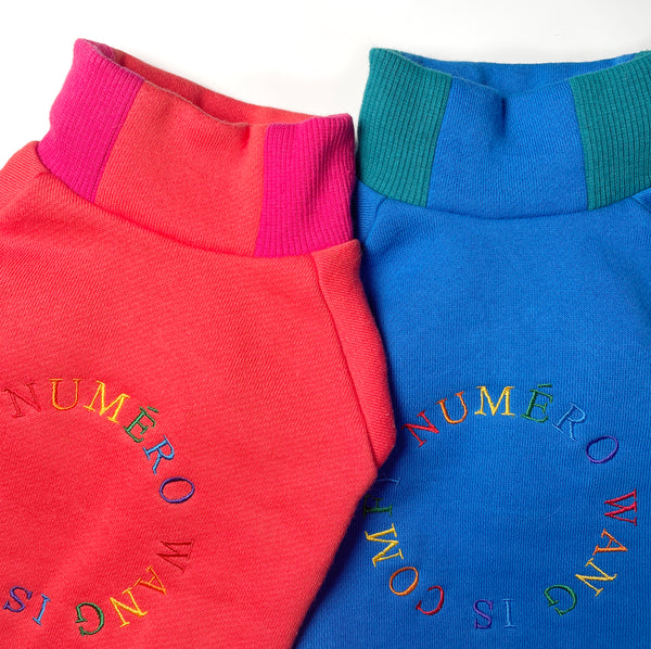 画像をギャラリービューアに読み込む, Rainbow embroidery warm sweatshirt(レインボー刺繍あったか裏起毛スエット)