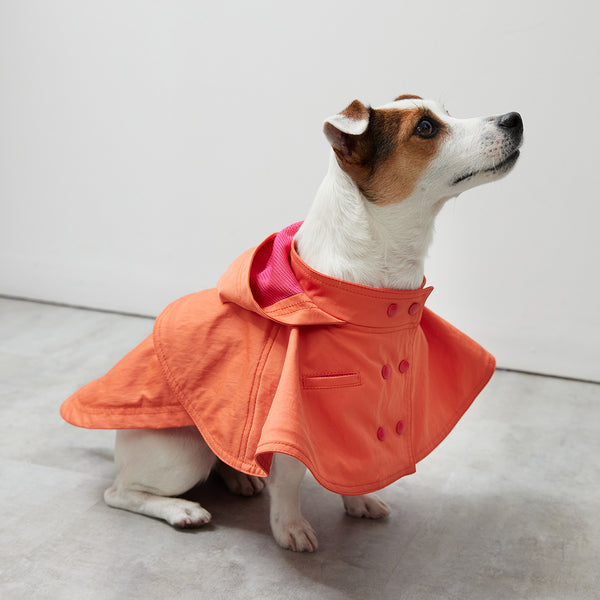 画像をギャラリービューアに読み込む, Water proof cape coat(撥水コート)(Blood orange)