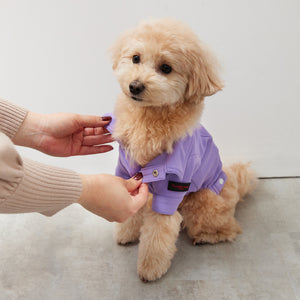 Soft cut&sewn jacket(ダンボールニット)(Lavender)