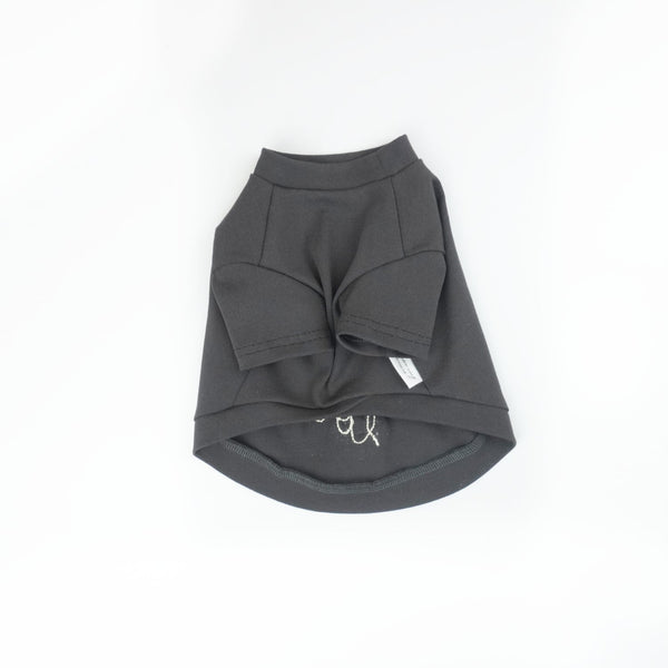 画像をギャラリービューアに読み込む, LOVEY♡刺繍Tシャツ(チャコール)