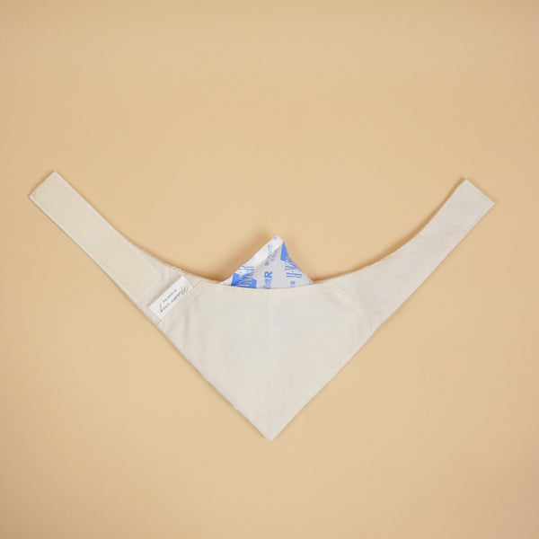 画像をギャラリービューアに読み込む, 保冷剤ポケット付きネッカチーフ(ドット刺繍)