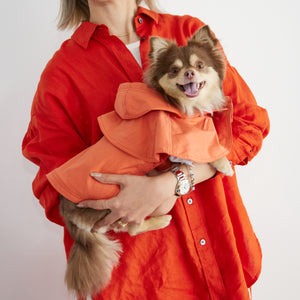 Water proof cape coat(撥水コート)(Blood orange)