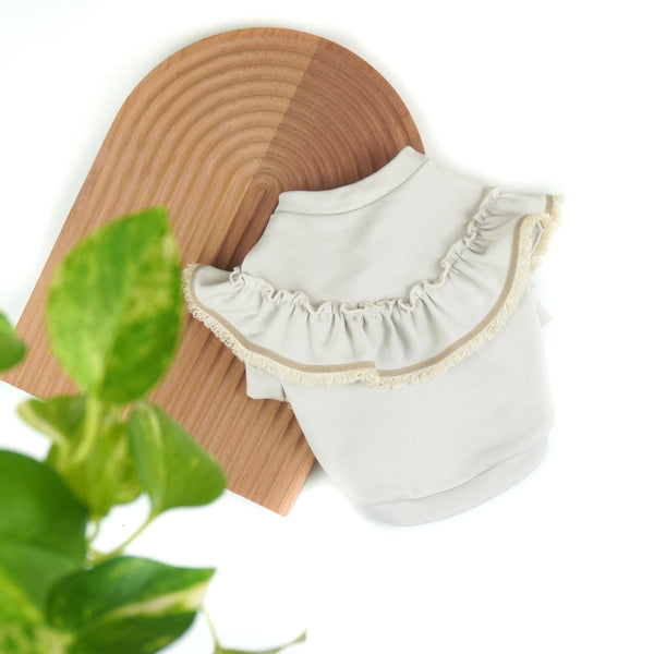 画像をギャラリービューアに読み込む, フリンジミニ裏毛Tシャツ(エクリュ)