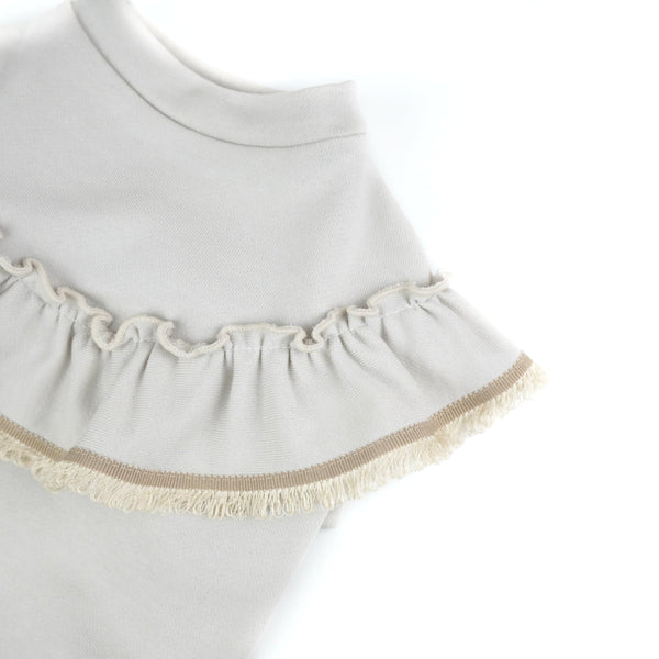 画像をギャラリービューアに読み込む, フリンジミニ裏毛Tシャツ(エクリュ)