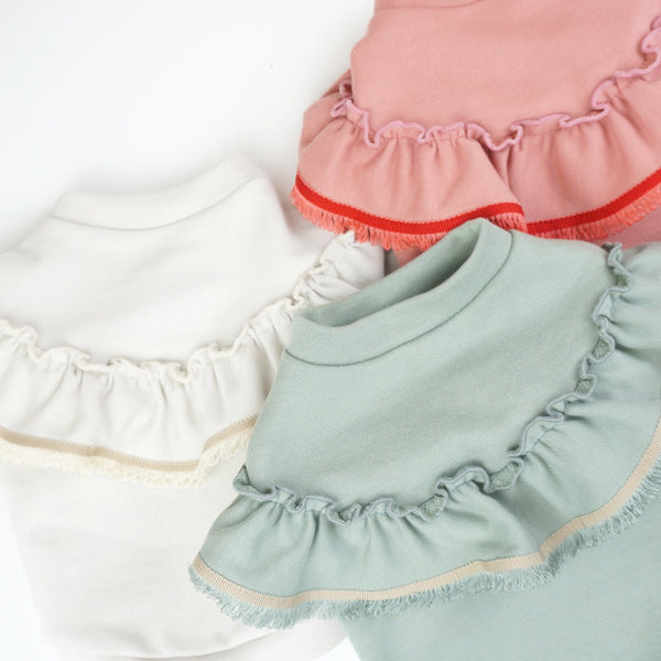 画像をギャラリービューアに読み込む, フリンジミニ裏毛Tシャツ(エクリュ)