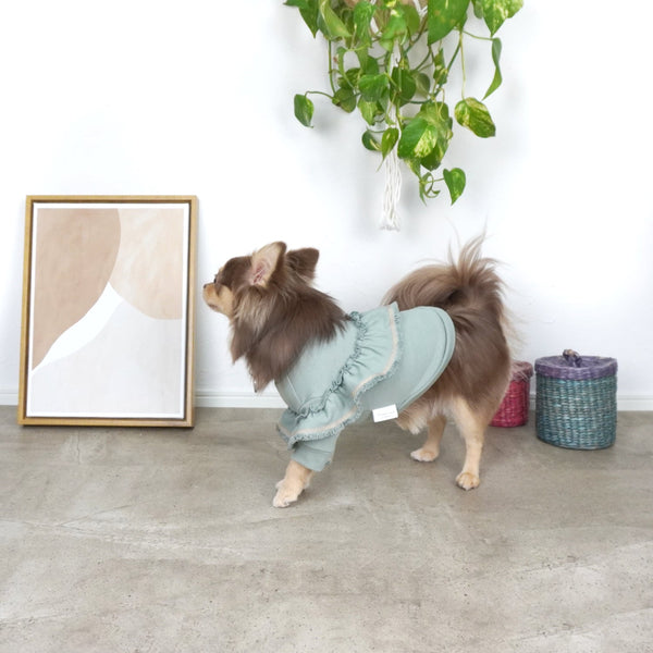 画像をギャラリービューアに読み込む, フリンジミニ裏毛Tシャツ(ピンク)