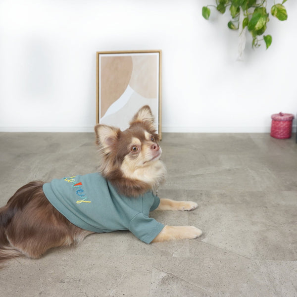 画像をギャラリービューアに読み込む, LOVEY♡刺繍Tシャツ(オフ)