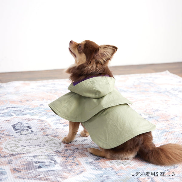画像をギャラリービューアに読み込む, Water proof cape coat(撥水コート)(L/khaki)