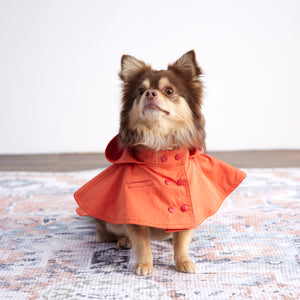 Water proof cape coat(撥水コート)(Blood orange)