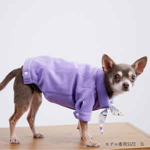 Soft cut&sewn jacket(ダンボールニット)(Lavender)