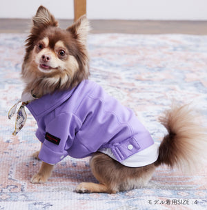 Soft cut&sewn jacket(ダンボールニット)(Lavender)