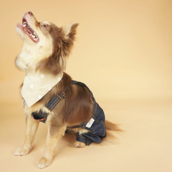 画像をギャラリービューアに読み込む, 保冷剤ポケット付きネッカチーフ(ドット刺繍)