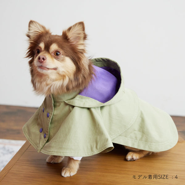 画像をギャラリービューアに読み込む, Water proof cape coat(撥水コート)(L/khaki)