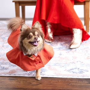 Water proof cape coat(撥水コート)(Blood orange)