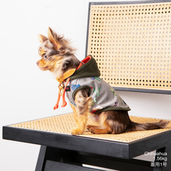 画像をギャラリービューアに読み込む, Antique flower hoodie(アンティークフラワーフーディー)khaki