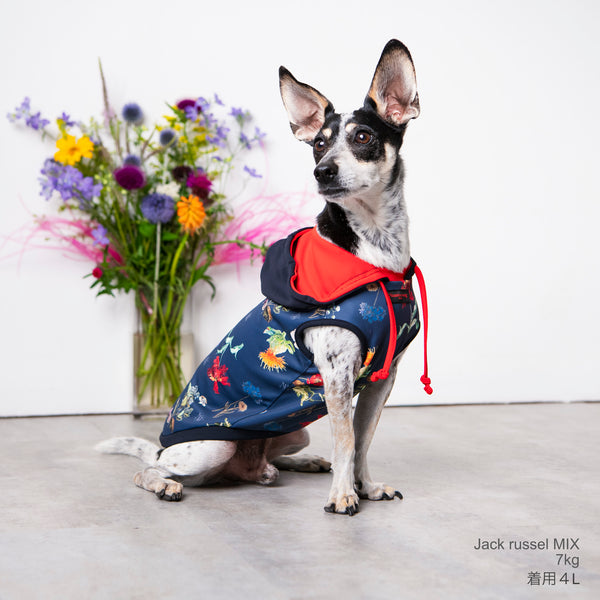 画像をギャラリービューアに読み込む, Antique flower hoodie(アンティークフラワーフーディー)Navy