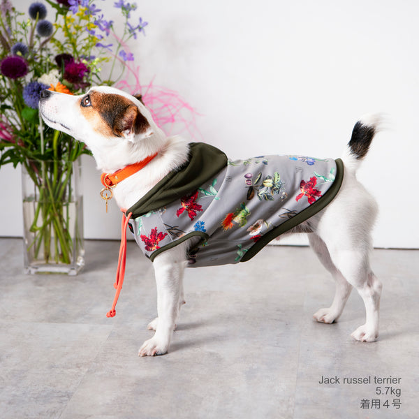 画像をギャラリービューアに読み込む, Antique flower hoodie(アンティークフラワーフーディー)khaki