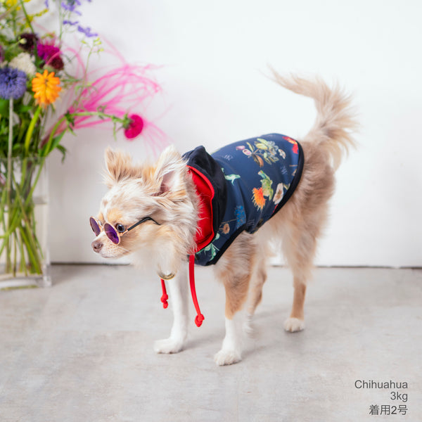 画像をギャラリービューアに読み込む, Antique flower hoodie(アンティークフラワーフーディー)Navy