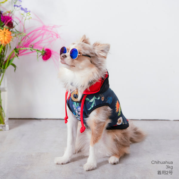 画像をギャラリービューアに読み込む, Antique flower hoodie(アンティークフラワーフーディー)Navy