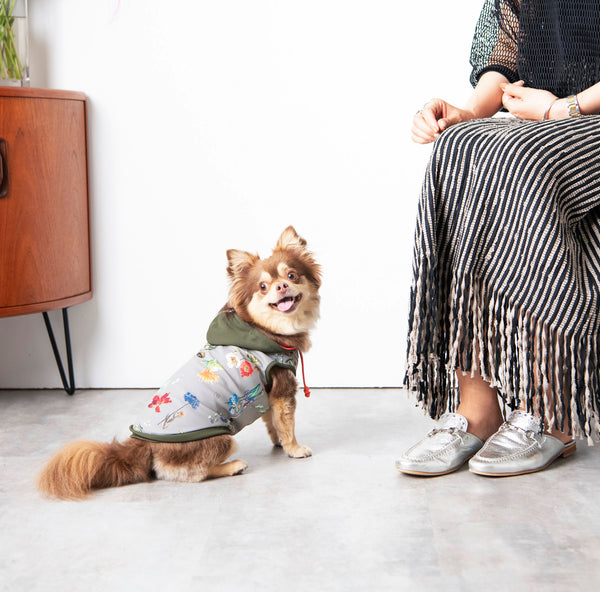 画像をギャラリービューアに読み込む, Antique flower hoodie(アンティークフラワーフーディー)khaki