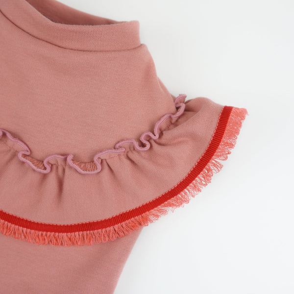 画像をギャラリービューアに読み込む, フリンジミニ裏毛Tシャツ(ピンク)