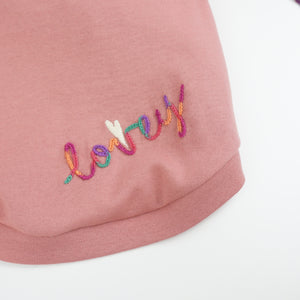 LOVEY♡刺繍Tシャツ（ピンク）